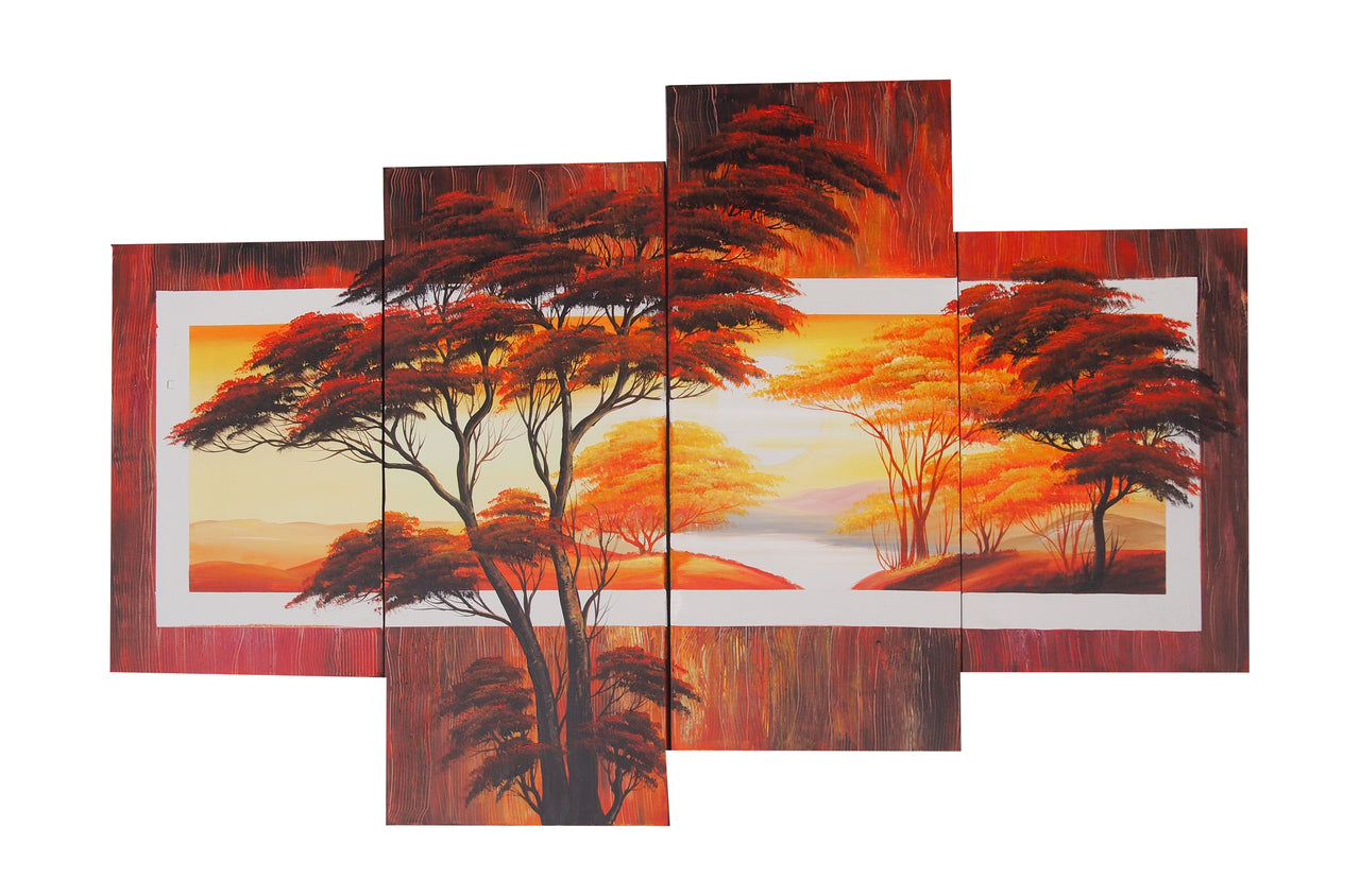 LSTT20469 - Triptych Original Oil Painting