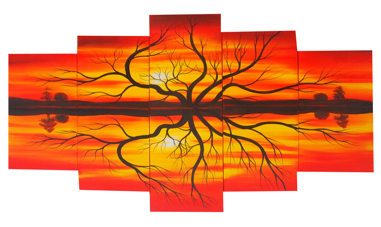 LSTT20503 - Triptych Original Oil Painting