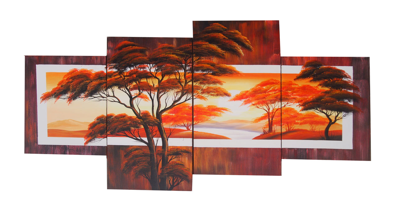 LSTT20513 - Triptych Original Oil Painting