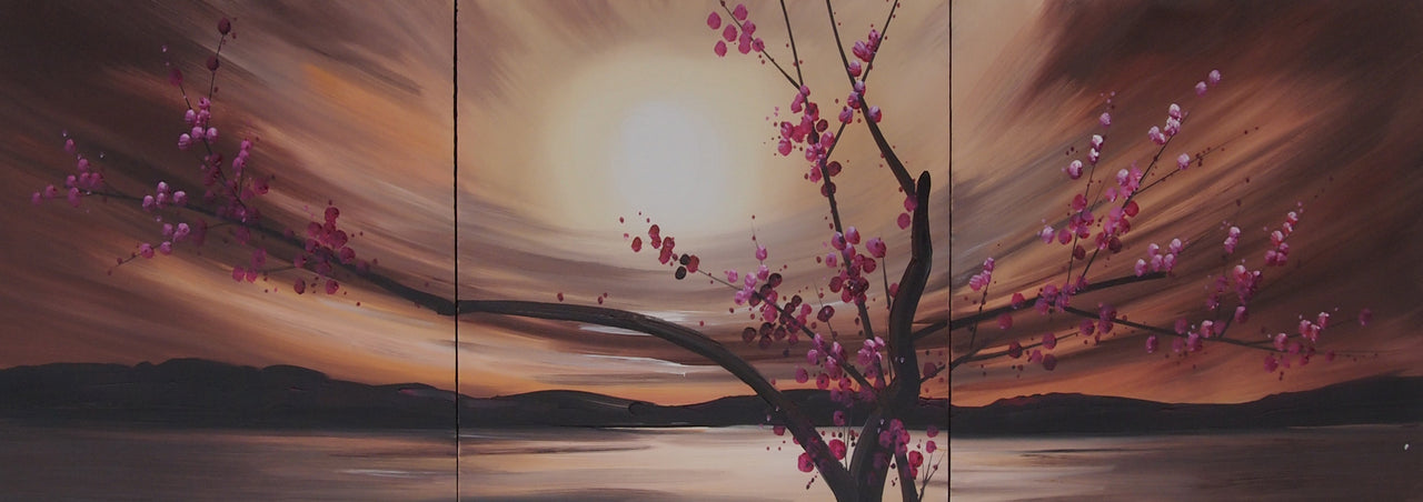 LSTT20542 - Triptych Original Oil Painting