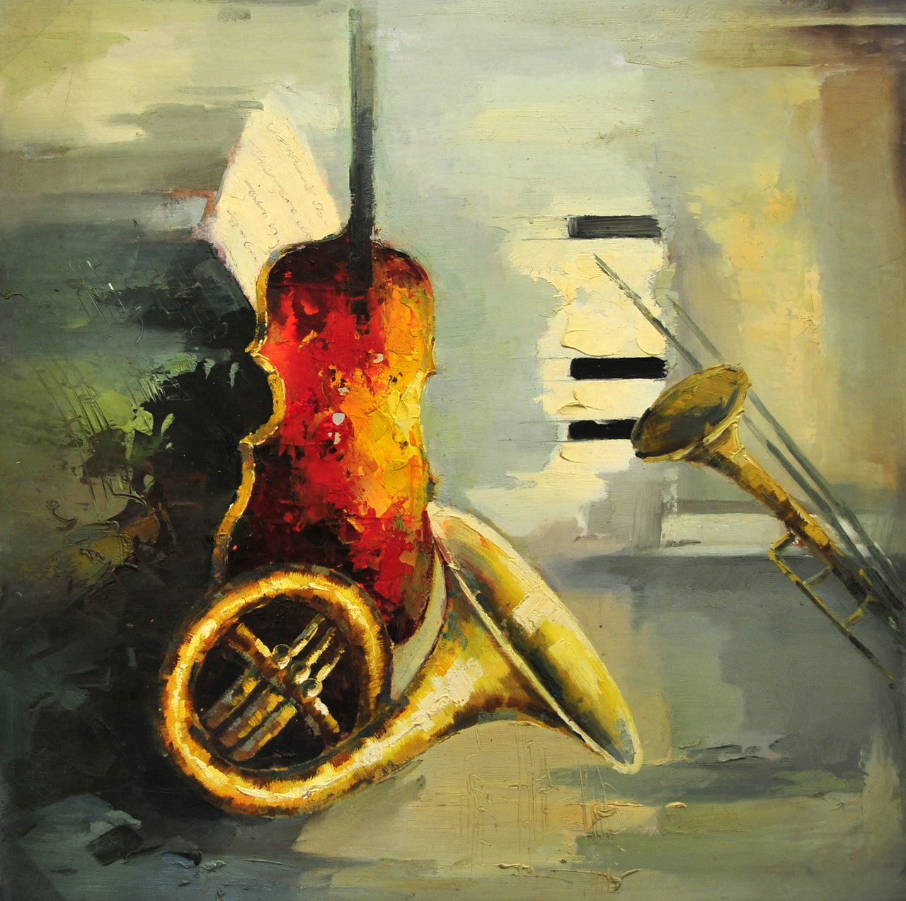 MD3717487 - 36"x36" Original Oil Painting