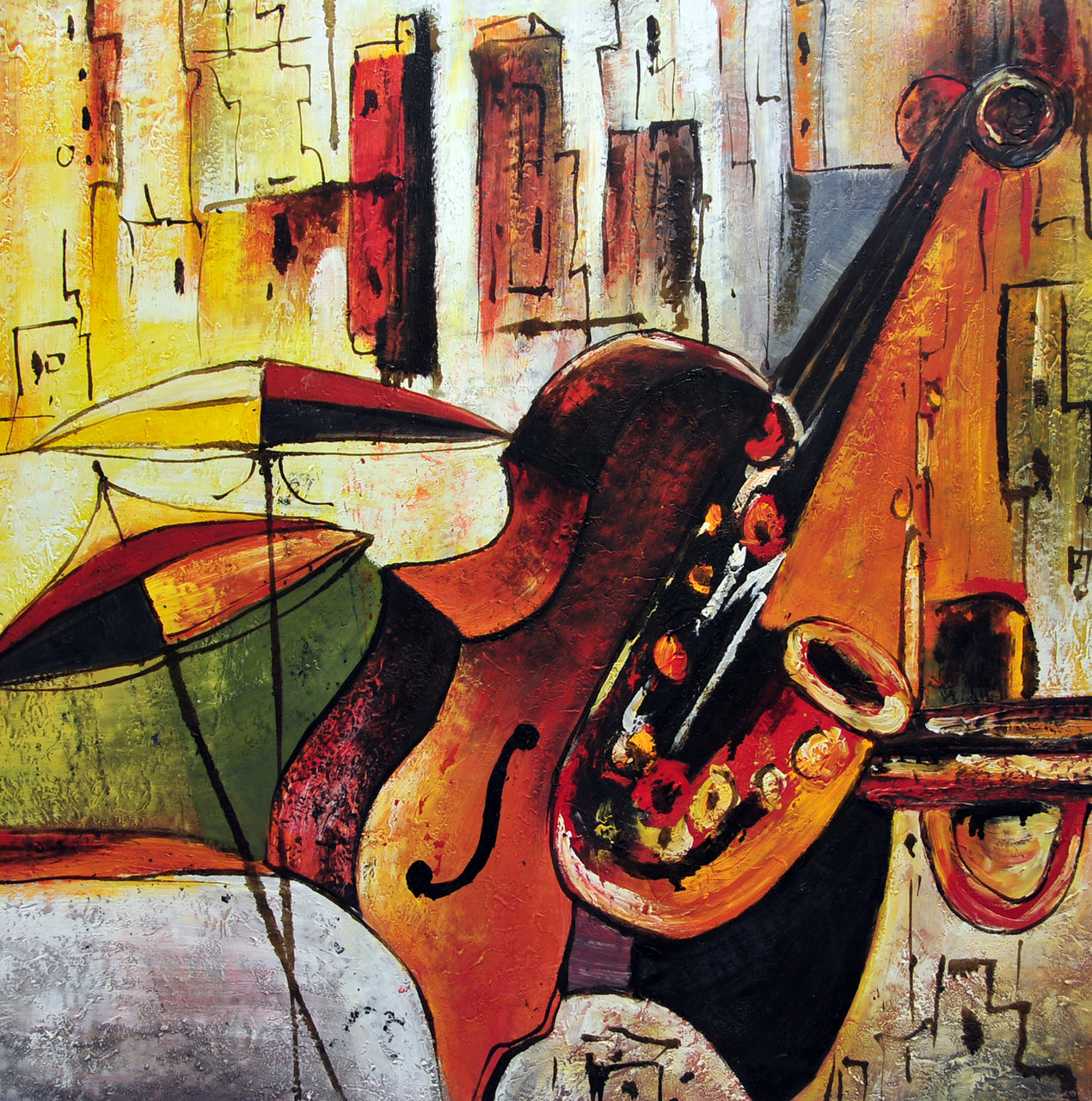 MD4017337 - 40"x40" Original Oil Painting