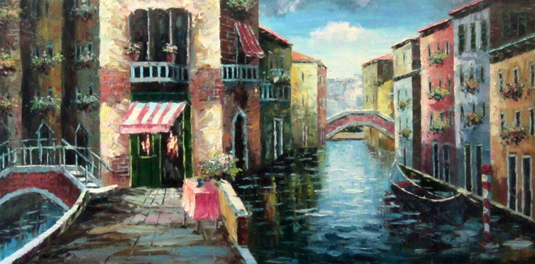 ME5016027 - 24"x48" Original Oil Painting