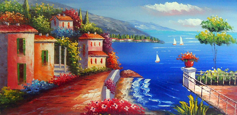 ME5017752 - 24"x48" Original Oil Painting
