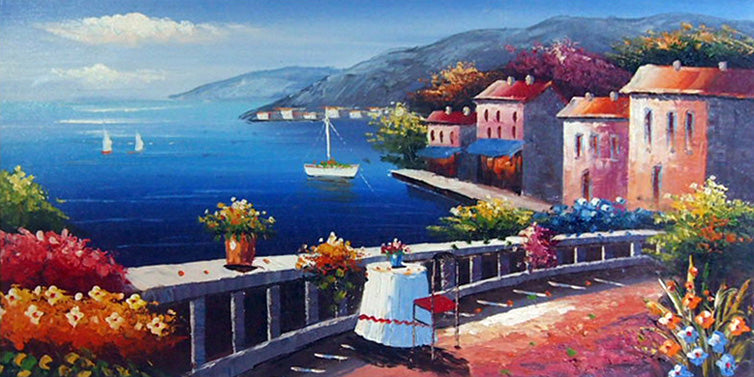 ME5017783 - 24"x48" Original Oil Painting