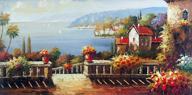 ME5017789 - 24"x48" Original Oil Painting