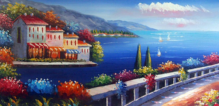 ME5017790 - 24"x48" Original Oil Painting