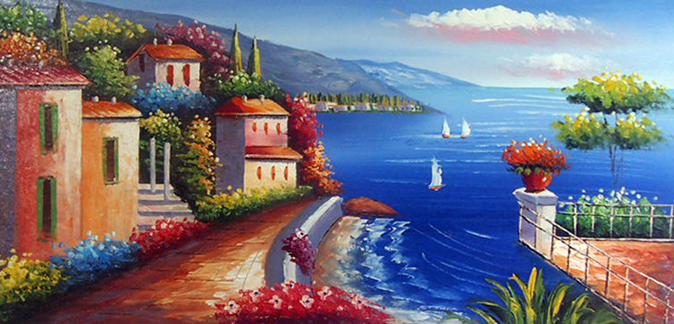 ME5017795 - 24"x48" Original Oil Painting