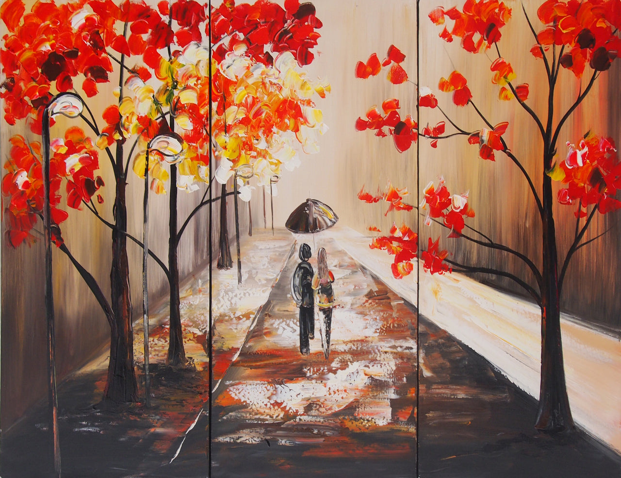 PTTT20521 - Triptych Original Oil Painting